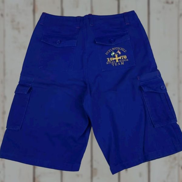Vintage Ricky Rothchild Shorts Mens 32 Blue Cargo Rugby Embroidered Baggy Tech Y2K Sport, Men's at Grailed