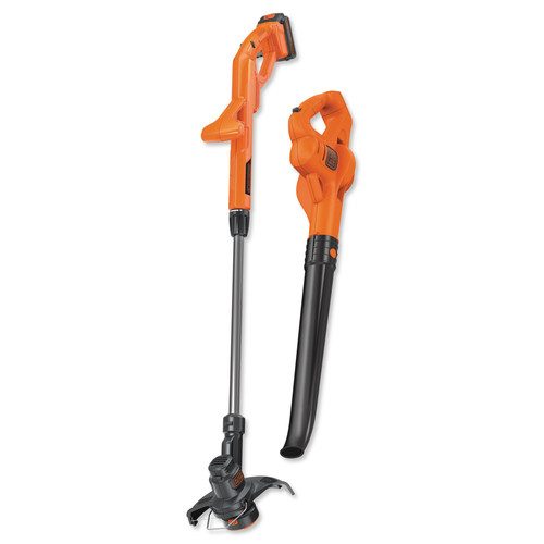 Black & Decker LCC221 20V MAX Lithium-Ion 10 in. Cordless String Trimmer/Edger and Sweeper Combo Kit (1.5 Ah) at 4seating.com