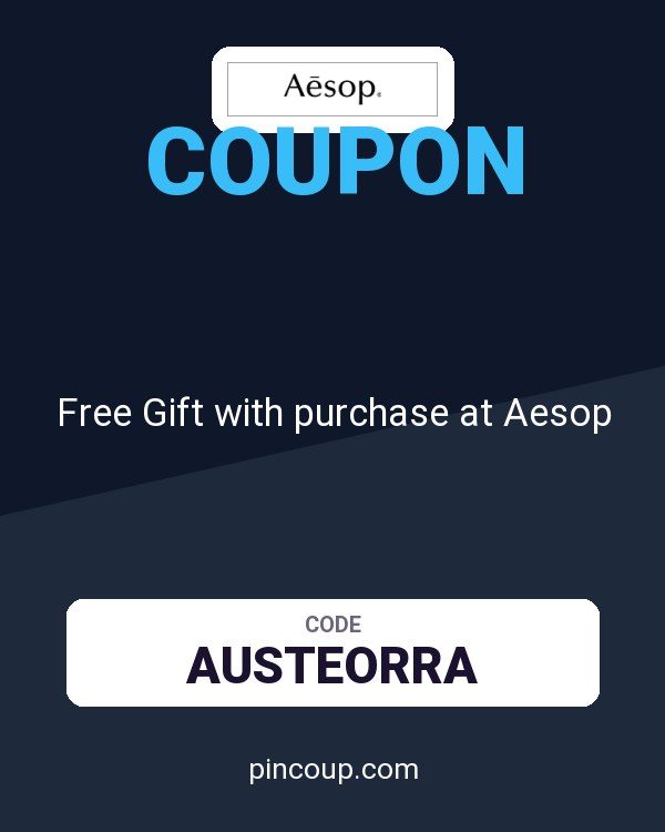 Aesop CA coupon: Free Gift with purchase at Aesop