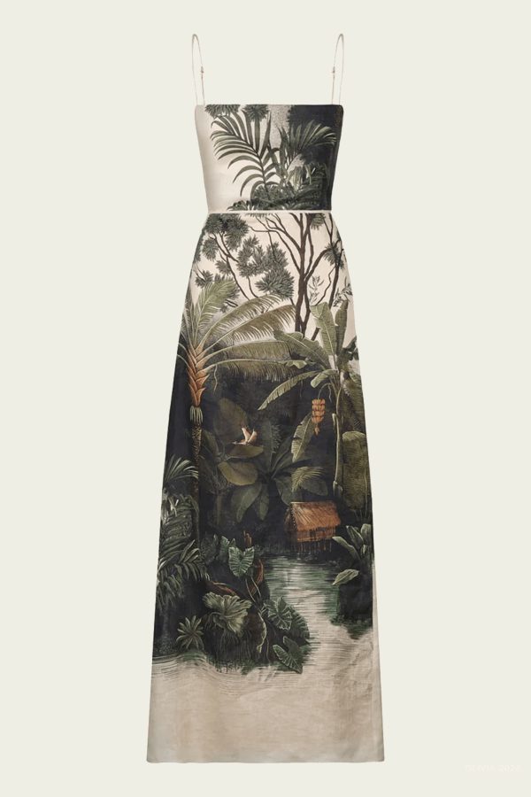 Andean Mythology Dress in Ecru Green - Green 4 US at American National Standards Institute Inc.