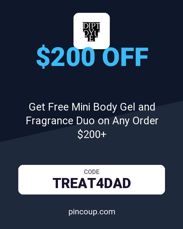 Diptyque coupon: Get Free Mini Body Gel and Fragrance Duo on Any Order $200+