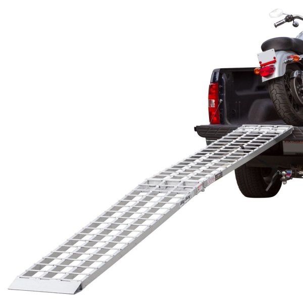 10' Aluminum Folding Single Runner Motorcycle Ramp - Black Widow Big Boy MF1-12019 at Discount Ramps