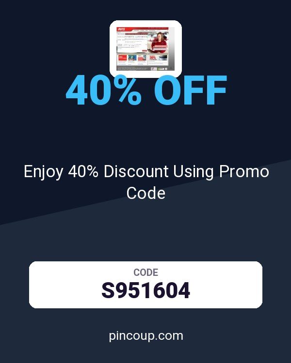 Avis Car Rental coupon: Enjoy 40% Discount Using Promo Code
