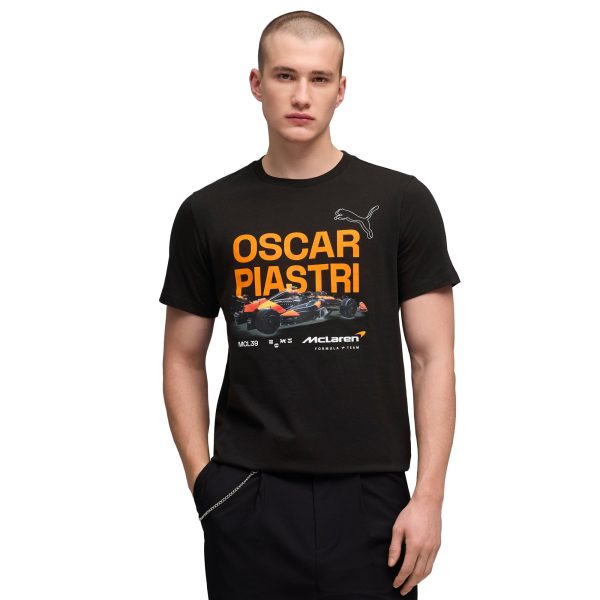McLaren Oscar Piastri Driver T-Shirt - Black - Unisex at F1 Store