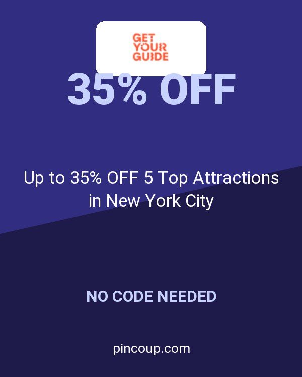 GetYourGuide coupon: Up to 35% OFF 5 Top Attractions in New York City