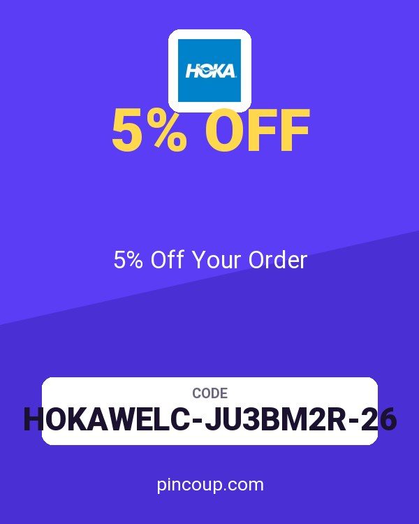 Hoka One coupon: 5% Off Your Order