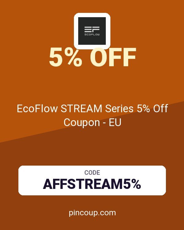 EcoFlow STREAM Series 5% Off Coupon - EU