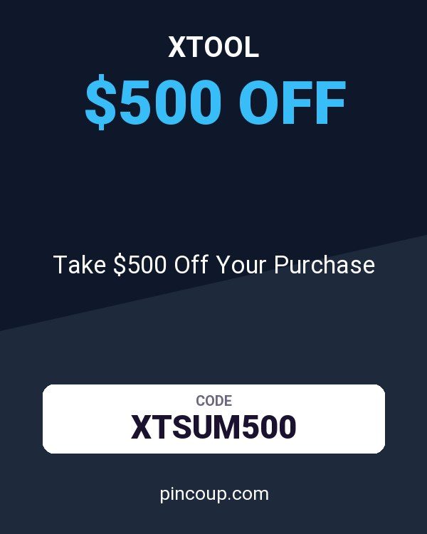 xTool coupon: Take $500 Off Your Purchase