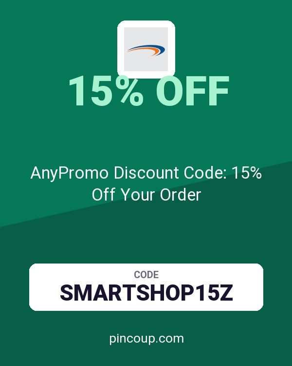 AnyPromo Discount Code: 15% Off Your Order