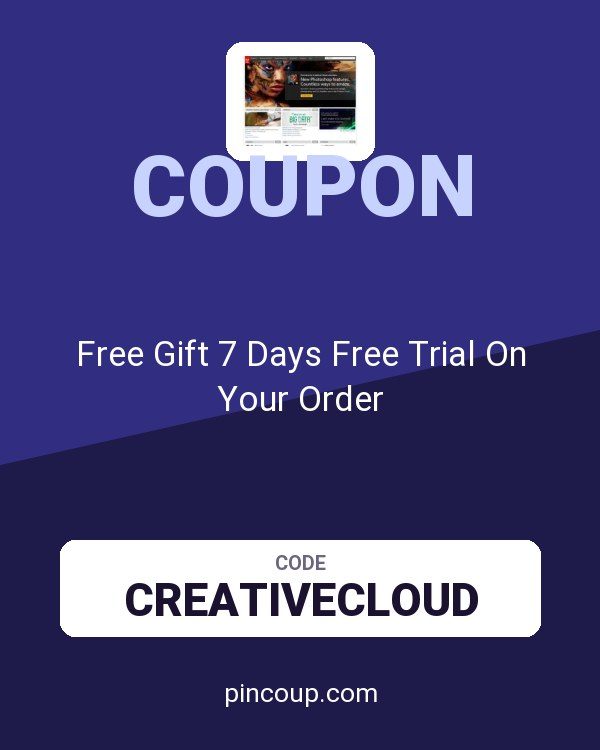 Adobe coupon: Free Gift 7 Days Free Trial On Your Order