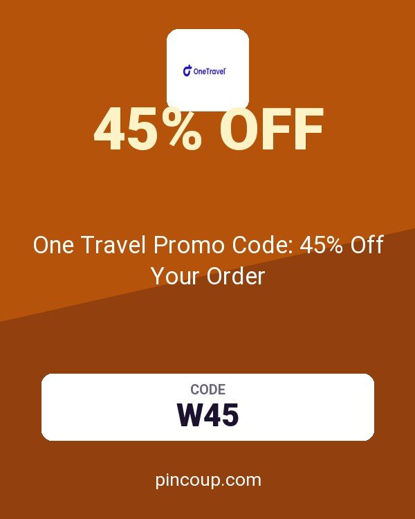 OneTravel.com coupon: One Travel Promo Code: 45% Off Your Order