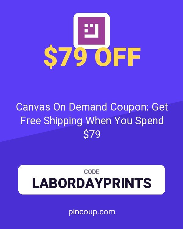 Canvas On Demand Coupon: Get Free Shipping When You Spend $79