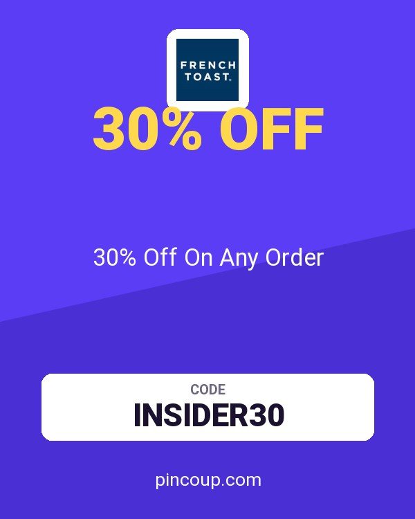 French Toast coupon: 30% Off On Any Order