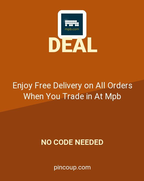 MPB.com coupon: Enjoy Free Delivery on All Orders When You Trade in At Mpb