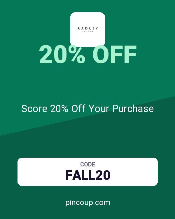 Radley coupon: Score 20% Off Your Purchase