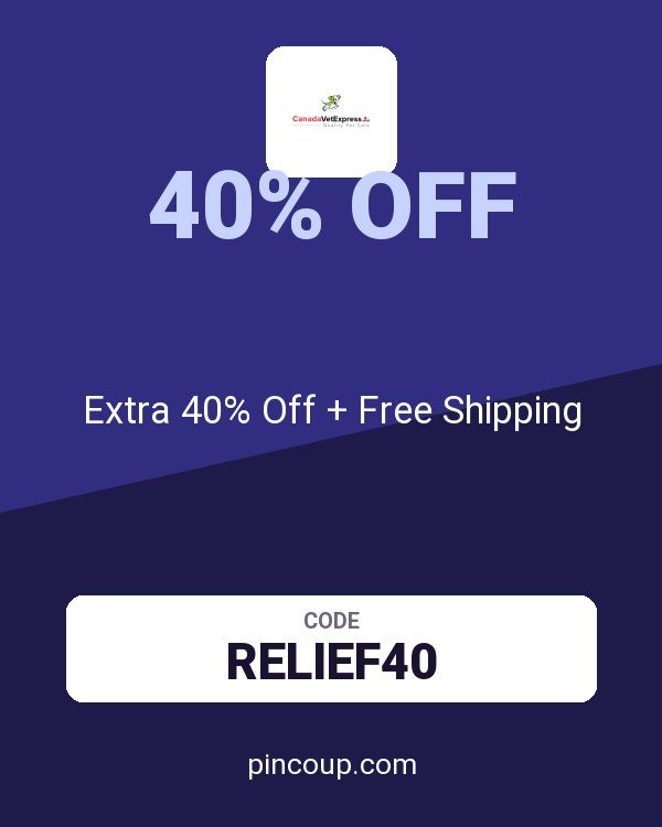 Canada Vet Express coupon: Extra 40% Off + Free Shipping