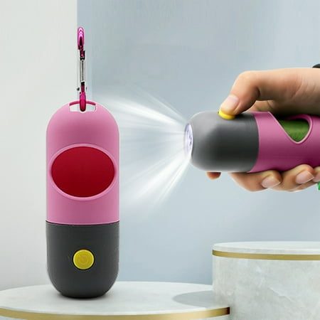 Yaoyar Dog Poop Bags Dispenser with LED Flashlight Pet Waste Bags Holder Garbage Bags Cleaning Supplies under $10 at Walmart.com