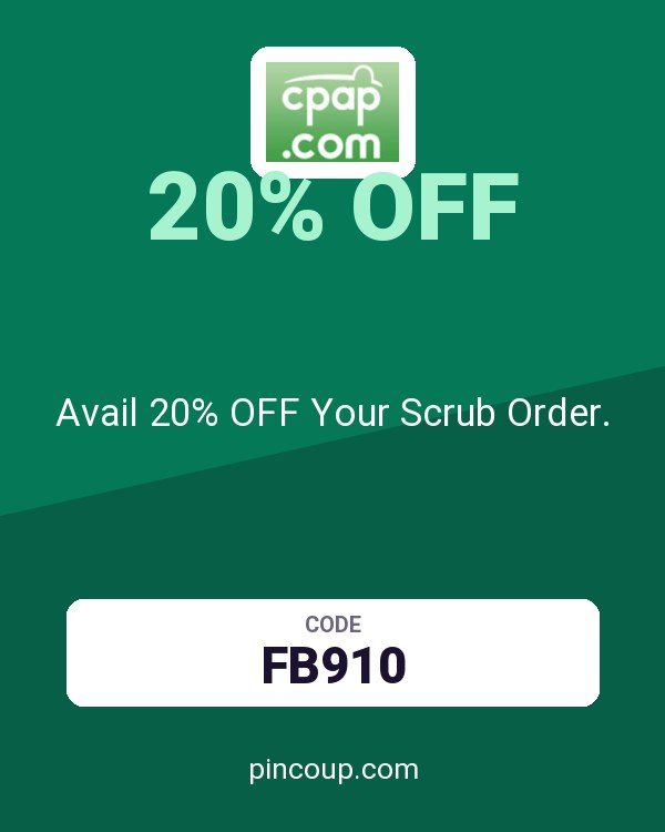 cpap.com coupon: Avail 20% OFF Your Scrub Order.