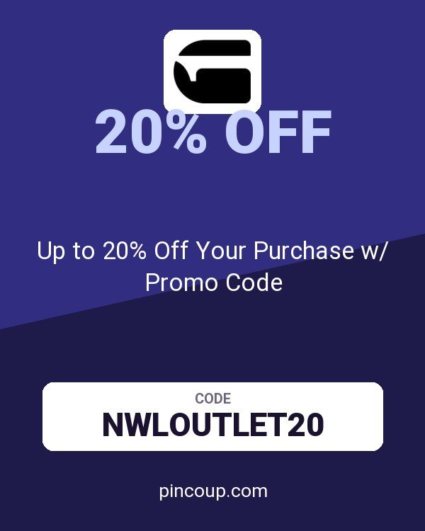 G-STAR coupon: Up to 20% Off Your Purchase w/ Promo Code