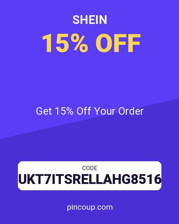 SHEIN coupon: Get 15% Off Your Order