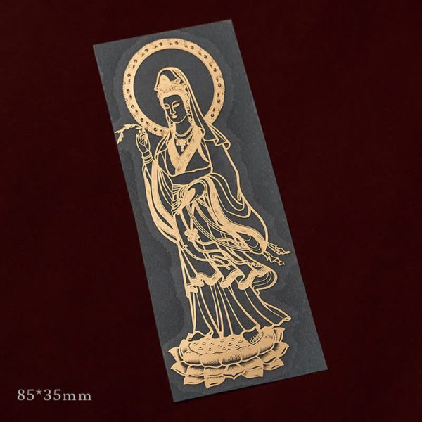 Buddha Stones 12 Chinese Zodiac Blessing Wealth Fortune Phone Sticker - Avalokitesvara / Large at buddhastoneshop