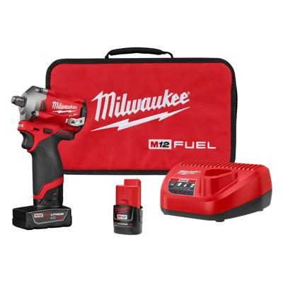 Milwaukee Tool M12 Fuel Stubby 1/2 Impact Wrench Kit at NAPA (Auto)