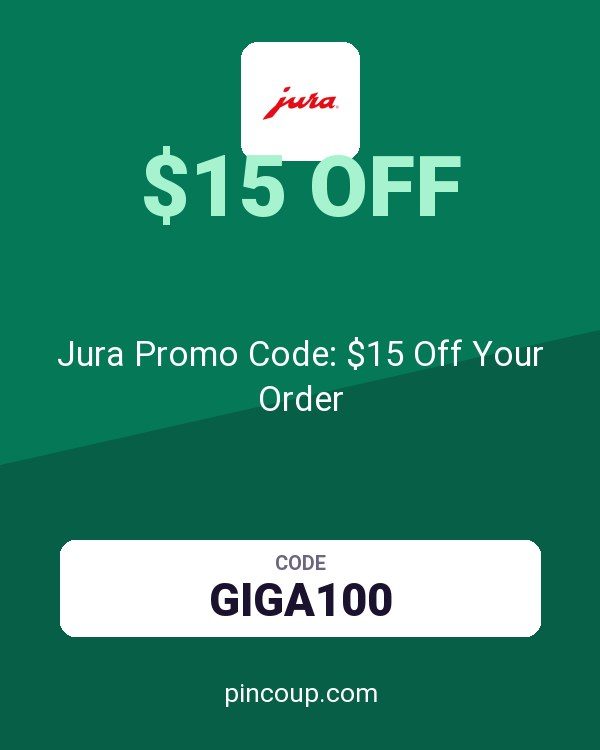 Jura Shop coupon: Jura Promo Code: $15 Off Your Order