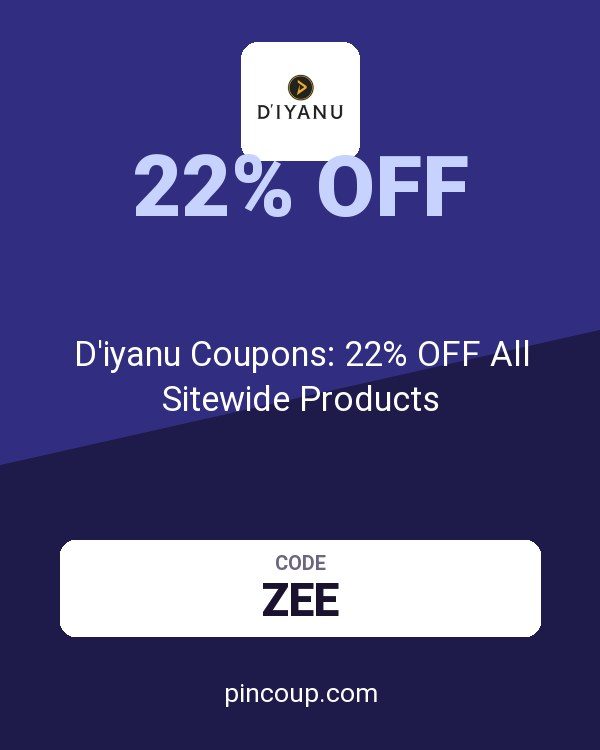 D'iyanu Coupons: 22% OFF All Sitewide Products