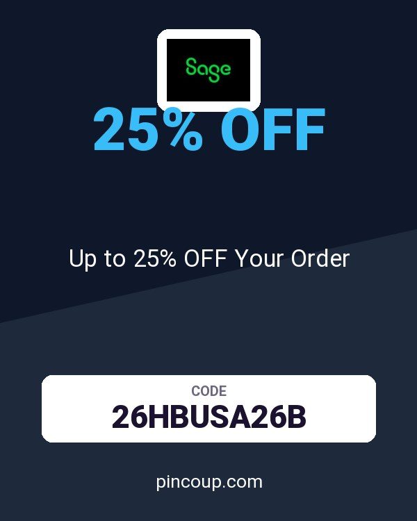 Sage coupon: Up to 25% OFF Your Order