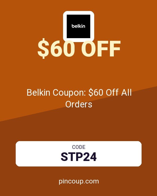 Belkin AU: Belkin Coupon: $60 Off All Orders