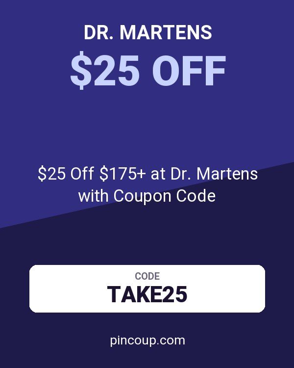 $25 Off $175+ at Dr. Martens with Coupon Code