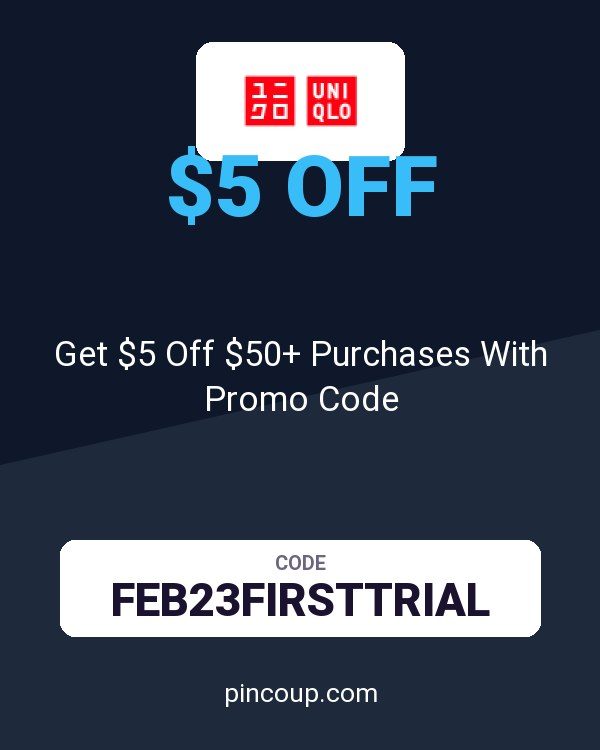 UNIQLO coupon: Get $5 Off $50+ Purchases With Promo Code