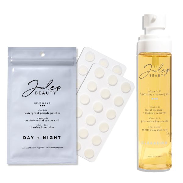 Pimple Patches + Vitamin E Hydrating Cleansing Oil at Julep