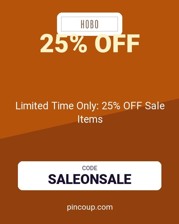 HOBO Bags coupon: Limited Time Only: 25% OFF Sale Items