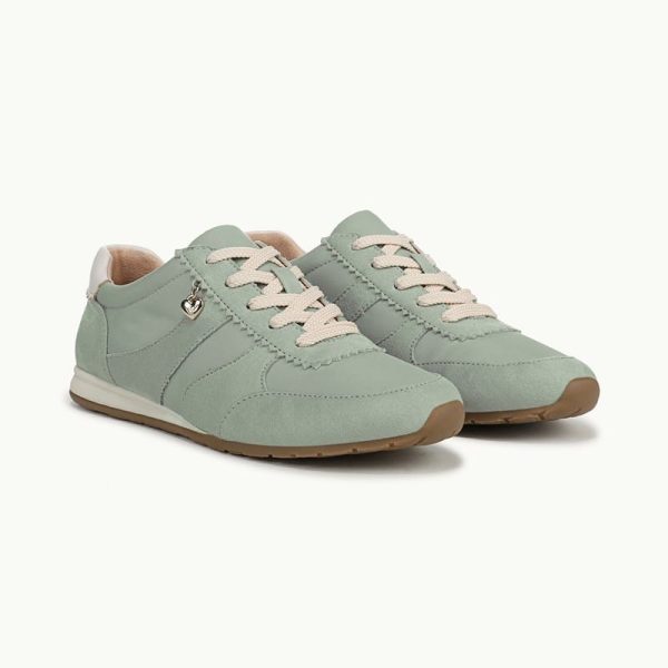 LifeStride Fearless Lace Up Sneaker Shoes (Jade Green Fabric) 7.5 W