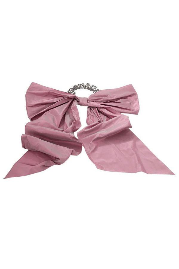 Taffeta Bow On Pave Choker at Marissa Collections