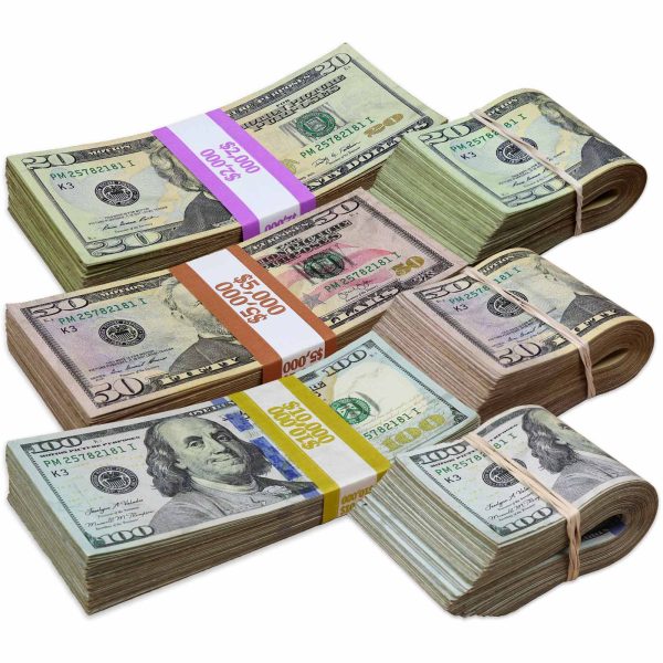 $34,000 RealAged® Full Print New Series Stacks & Bands Pack at Prop Money Inc.
