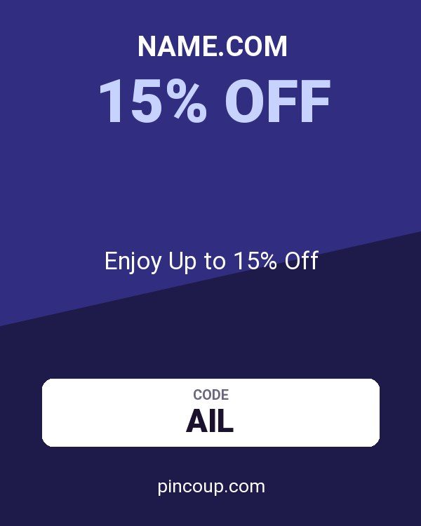 Name.com coupon: Enjoy Up to 15% Off