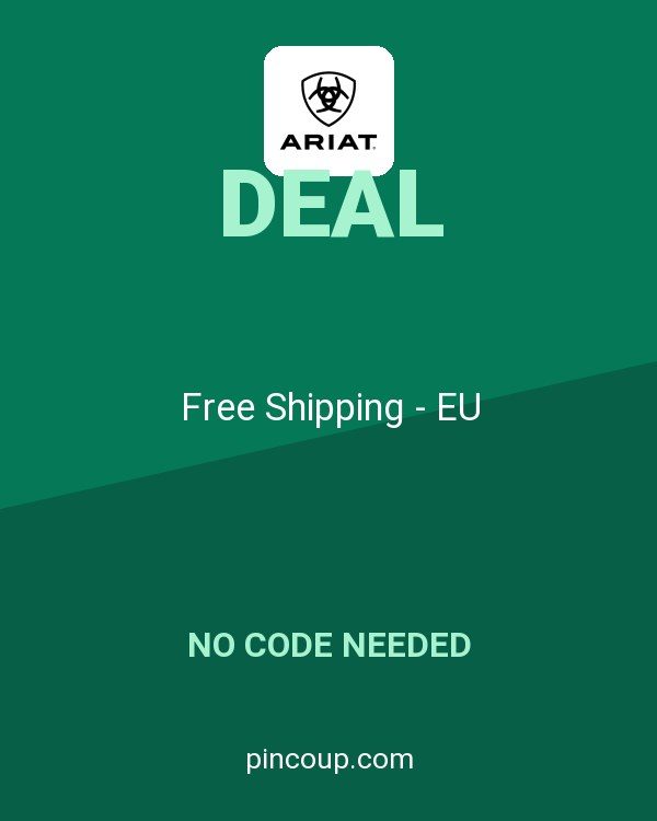 Ariat coupon: Free Shipping - EU