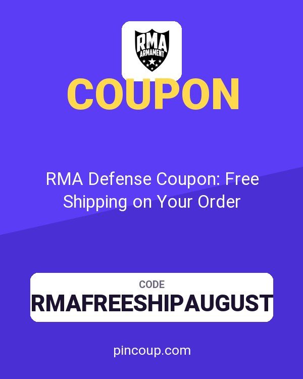 RMA Armament: RMA Defense Coupon: Free Shipping on Your Order