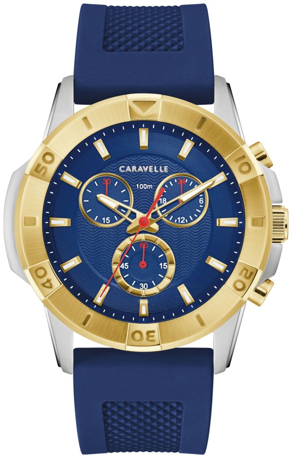 Caravelle Aqualuxx Silicone Strap Water Sport Men's Watch - 45B161 Gifts for Him Bulova Watches