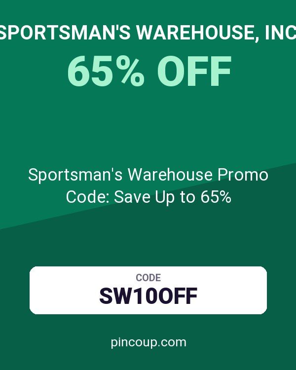 Sportsman's Warehouse, Inc. coupon: Sportsman's Warehouse Promo Code: Save Up to 65%