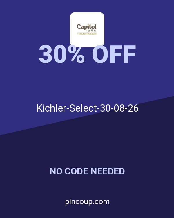 1-800Lighting coupon: Kichler-Select-30-08-26