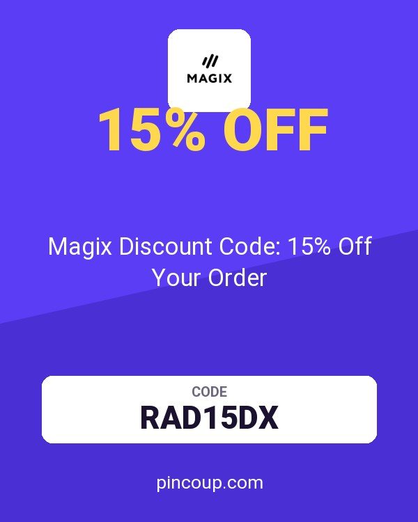 MAGIX & VEGAS Creative Software IT coupon: Magix Discount Code: 15% Off Your Order
