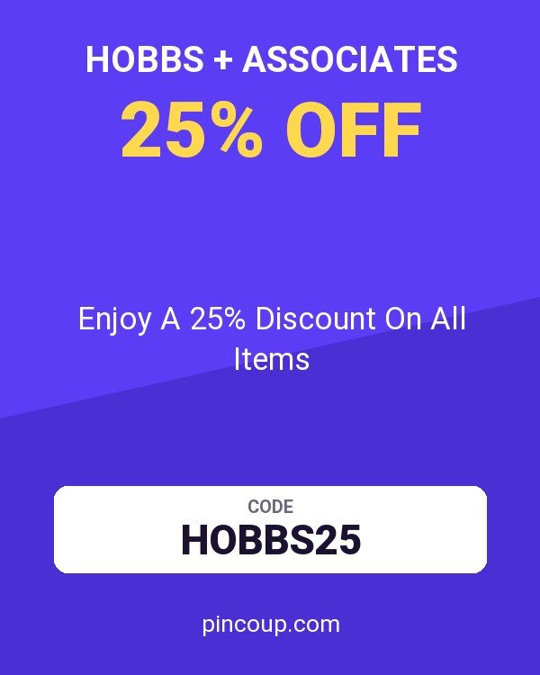 Hobbs + Associates coupon: Enjoy A 25% Discount On All Items
