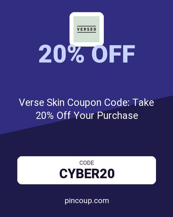 VersedSkin.com: Verse Skin Coupon Code: Take 20% Off Your Purchase
