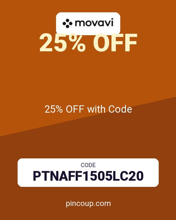 Movavi coupon: 25% OFF with Code