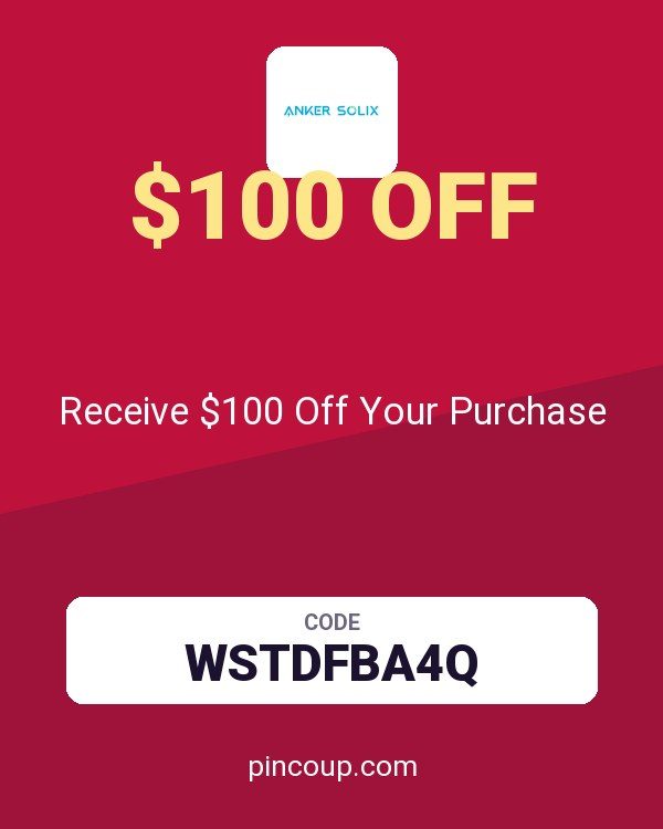 Anker SOLIX coupon: Receive $100 Off Your Purchase
