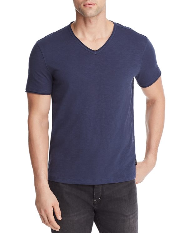 John Varvatos Star Usa Slub V-Neck Tee at Bloomingdales