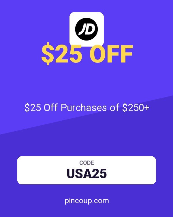 JD Sports coupon: $25 Off Purchases of $250+